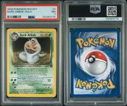 2000 Pokemon Team Rocket Dark Arbok Holo #2 PSA 7 NM - Image 3