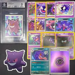 14x Pokemon Cards Gengar Haunter Gastly Lot - Holo XY Vintage Merlin GRADED TCG - Image 1