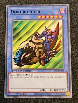 Dokurorider SBCB-EN184 Common Speed Duel Yugioh NM - Image 1