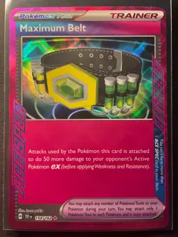 Maximum Belt 154/162 Ace Spec Holo Rare S & V Temporal Forces Pokemon Card - Image 1