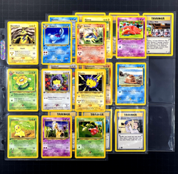 2000 Pokemon 1ST EDITION Neo Genesis NON HOLO Set Cards Lot Grey Stamp Error NM+ - Image 1