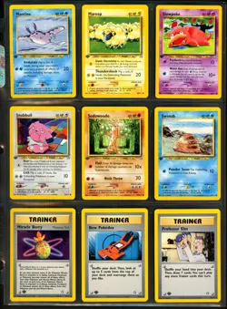 2000 Pokemon 1ST EDITION Neo Genesis NON HOLO Set Cards Lot Grey Stamp Error NM+ - Image 3