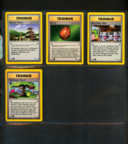 2000 Pokemon 1ST EDITION Neo Genesis NON HOLO Set Cards Lot Grey Stamp Error NM+ - Image 4