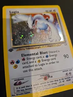 Pokemon Neo Genesis Lugia TCG 9/111 First Edition Holo Rare WOTC Pokemon Card - Image 3