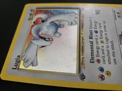 Pokemon Neo Genesis Lugia TCG 9/111 First Edition Holo Rare WOTC Pokemon Card - Image 4