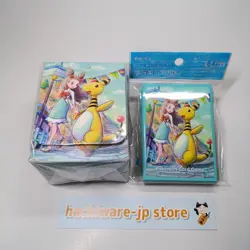 Jasmine & Ampharos Card Sleeves & Deck Case Japanese Pokemon Center Official - Image 1