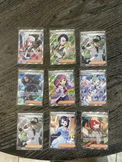 (9) Pokemon Card Lot - Assorted Pokemon Trainer Cards - Image 1