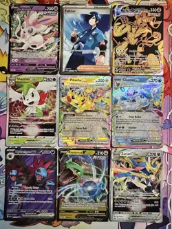 Lot Of 9 Pokemon TCG Set HOLO Rare Cards Assortment Collection IR FA EX - Image 1