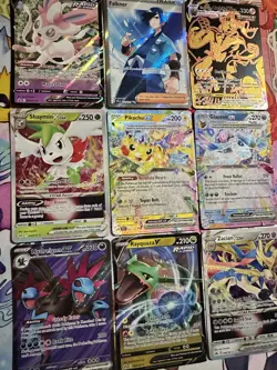 Lot Of 9 Pokemon TCG Set HOLO Rare Cards Assortment Collection IR FA EX - Image 2