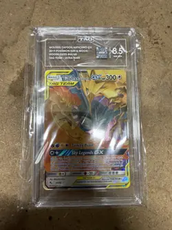 Moltres Zapdos Articuno Tag Team GX Graded 8.5 Pokemon Card - Image 1