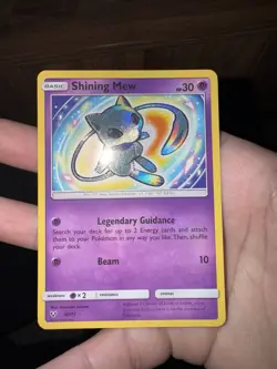 Pokemon TCG Shining Mew Holo Rare Card 40/73 Shining Legends - Image 1