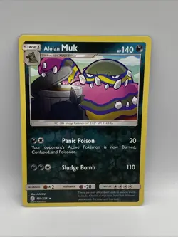 Alolan Muk 131/236 Cosmic Eclipse Reverse Holo Rare Pokemon Card - Image 1