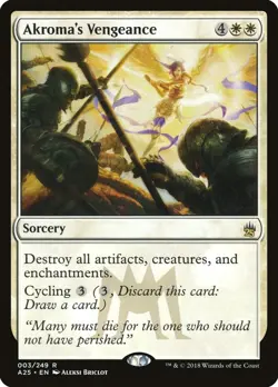 Akroma's Vengeance Foil NM - Masters 25 - Magic the Gathering MTG - Image 1