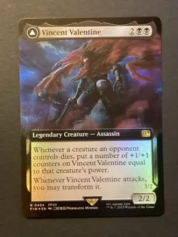 1x Vincent Valentine (Extended Art) Final Fantasy Foil Magic the Gathering - Image 1