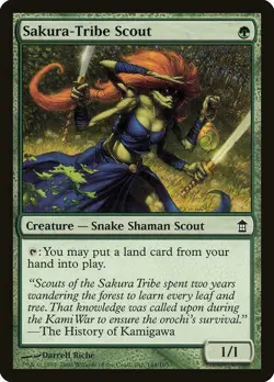 1x SAKURA-TRIBE SCOUT - Snake - Kamigawa - MTG - NM - Magic the Gathering - Image 1