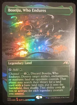 Magic: The Gathering Boseiju, Who Endures Borderless Foil Kamigawa: Neon Dynasty - Image 1
