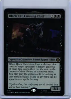 Black Cat, Cunning Thief Foil - Marvel'S Spider-Man MTG-NM - Image 1