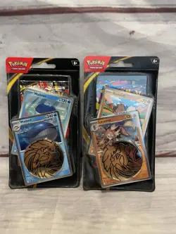 Set Of 2 Pokemon Mega Evolution Premium Checklane Blisters NEW - Image 1
