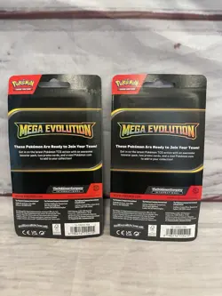 Set Of 2 Pokemon Mega Evolution Premium Checklane Blisters NEW - Image 2
