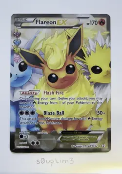 Pokemon TCG - Flareon EX RC28/RC32 Ultra Rare XY Generations Radiant Collection - Image 2
