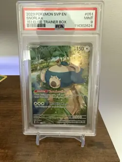 2023 POKEMON SVP EN-SV BLACK STAR PROMO 151 ELITE TRAINER BOX #051 SNORLAX PSA 9 - Image 1