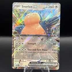Pokemon TCG Snorlax EX 076/131 Scarlet & Violet Prismatic Evolutions Double Rare - Image 1