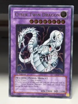 Cyber Twin Dragon (UTR) CRV-EN035 Cybernetic Revolution 1st Edition Ultimate - Image 1
