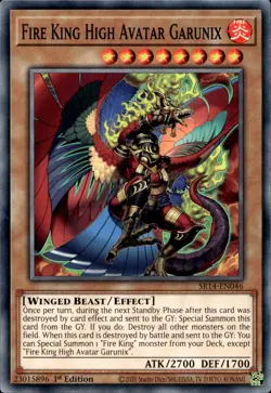 Fire King High Avatar Garunix - 1st Edition SR14-EN046 - NM - YuGiOh - Image 1