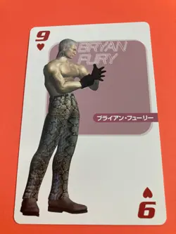 Bryan Fury Hearts 9 Namco Limited Japanese Tekken 3 Card game - Image 2