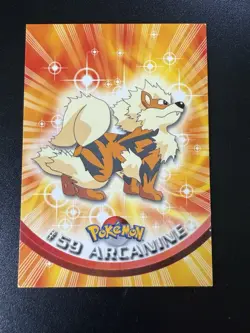 ARCANINE #59 - Topps SERIES Pokemon Card - RED LOGO - NON-HOLO - Image 1