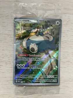 Pokemon TCG Snorlax Promo Card Scarlet Violet 151 SVP051 Holo Sealed - Image 1