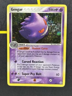 Gengar 5/92 - EX Legend Maker Holo Rare Pokemon Card - MP - Image 1