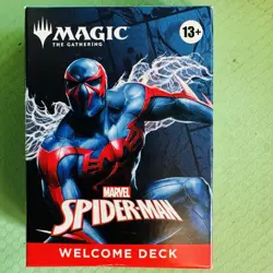 SDCC 2025 MAGIC: THE GATHERING MARVEL'S SPIDER-MAN 2099 WELCOME * BLUE * DECK - Image 1