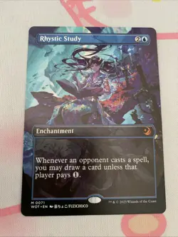 Rhystic Study (Anime Borderless) Wilds of Eldraine: Enchanting Tales Regular LP - Image 1