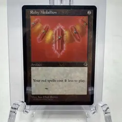 Magic The Gathering Tempest Ruby Medallion Lightly Played *Lot Of 3 - Image 1
