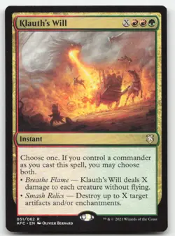 MTG Commander: Adventures in the Forgotten Realms #51 Klauth's Will NM - Image 1