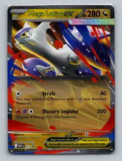 1x Mega Latias ex Holo #011 Pokemon Mega Evolution Black Star Promo - Pokemon NM - Image 1