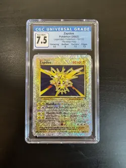 Zapdos 19/110 Reverse Holo Legendary Collection Pokemon Card CGC 7.5 - Image 1