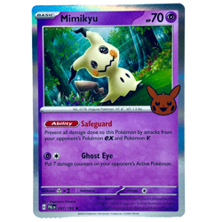 Pokemon Trick or Trade 2024 Mimikyu Cosmos Holo Rare Card - Image 1