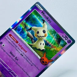 Pokemon Trick or Trade 2024 Mimikyu Cosmos Holo Rare Card - Image 2
