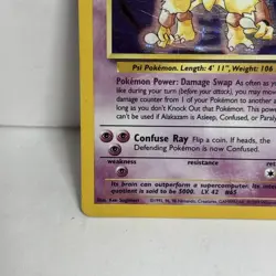 Alakazam 1/102 Base Set Holo Rare Vintage 1999 Pokemon Card - Image 5
