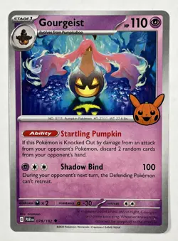 Gourgeist 078/182 Near Mint Pokemon TCG 2024 Trick Or Trade Paradox Rift PAR - Image 1