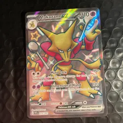Pokemon TCG Alakazam EX 215/091 Shiny Ultra Rare Paldean Fates - Image 1