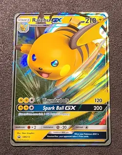 Pokemon TCG Raichu GX SM213 Black Star Promo Hidden Fates - Image 1