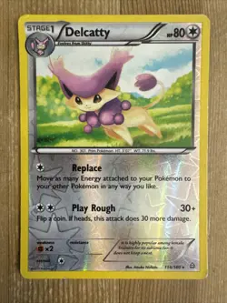 Delcatty - 114/160 - Rare Reverse Holo HP, English Pokemon Primal Clash - Image 1