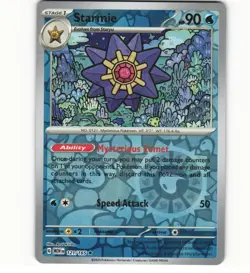 2023 Light Play Pokemon Starmie 121/165 Reverse Scarlet Violet 151 English 4 - Image 1