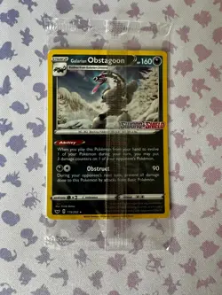 Pokemon TCG - Galarian Obstagoon - 119/202 Sword & Shield Stamped & Sealed Promo - Image 1