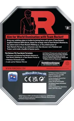 Pokemon TCG: Team Rocket Tin Mewtwo Brand New Sealed ✅ - Image 3