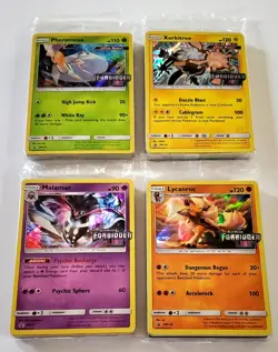 POKEMON SEALED FORBIDDEN LIGHT PRERELEASE SET BLACK STAR SM115 SM116 SM117 SM118 - Image 1