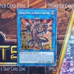 1x Darkness Metal, the Dragon of Dark Steel - Secret Rare - BLAR-EN047 - LP - Image 1